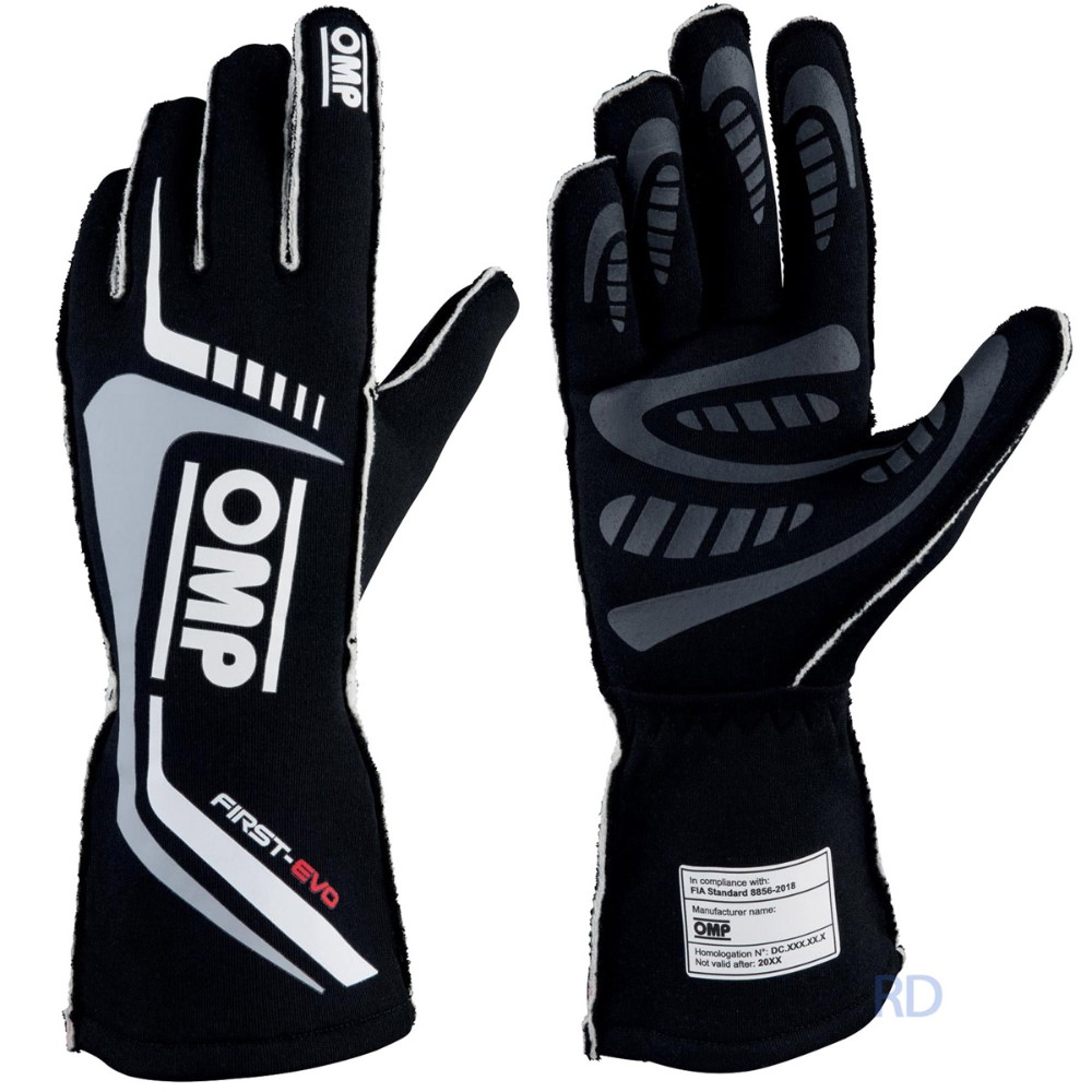 Omp Racing OMP - FIRST EVO FIA Racing Gloves | KartingWarehouse.com